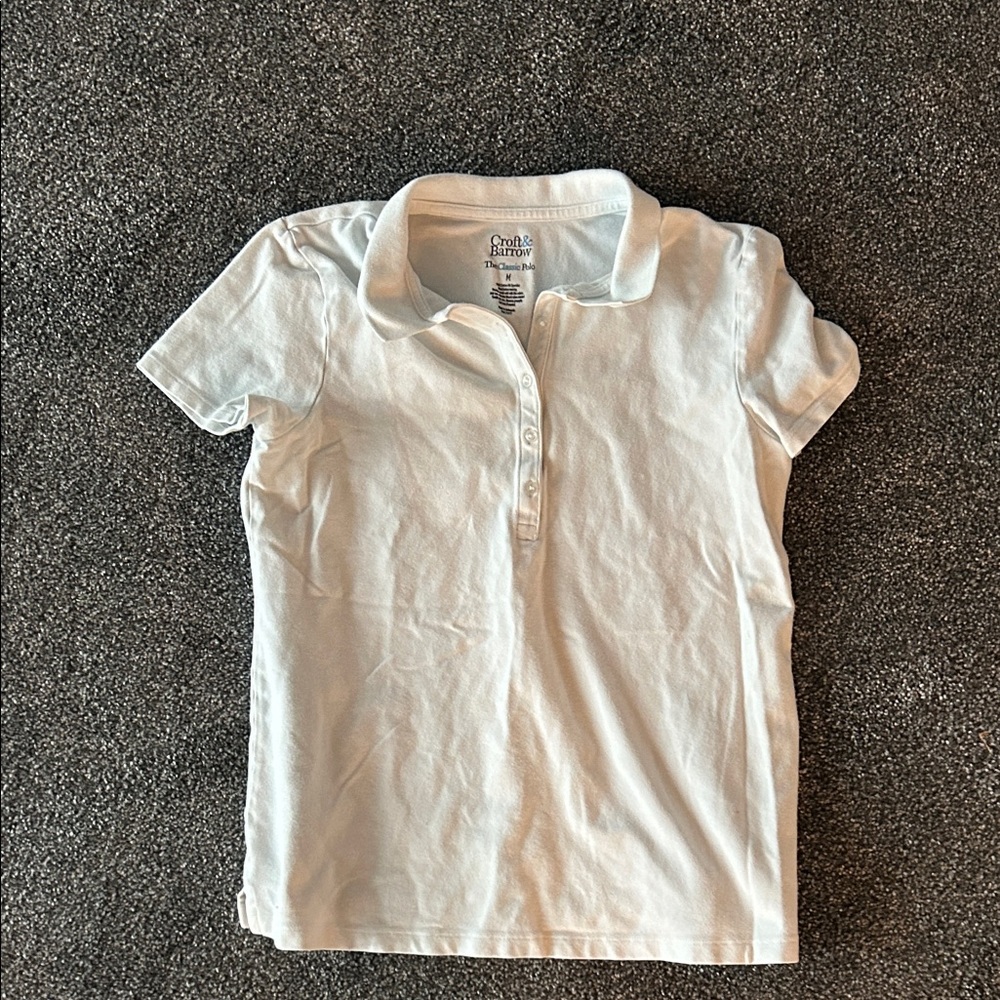 Croft & Barrow White Polo Shirt